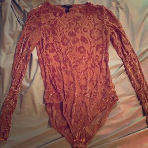 Forever 21 Floral Body Suit